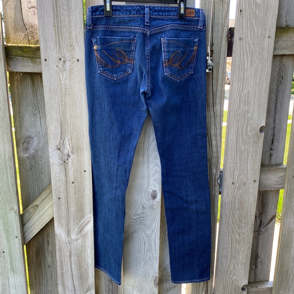 EXPRESS Vintage Denim Extra Low Rise Jeans
